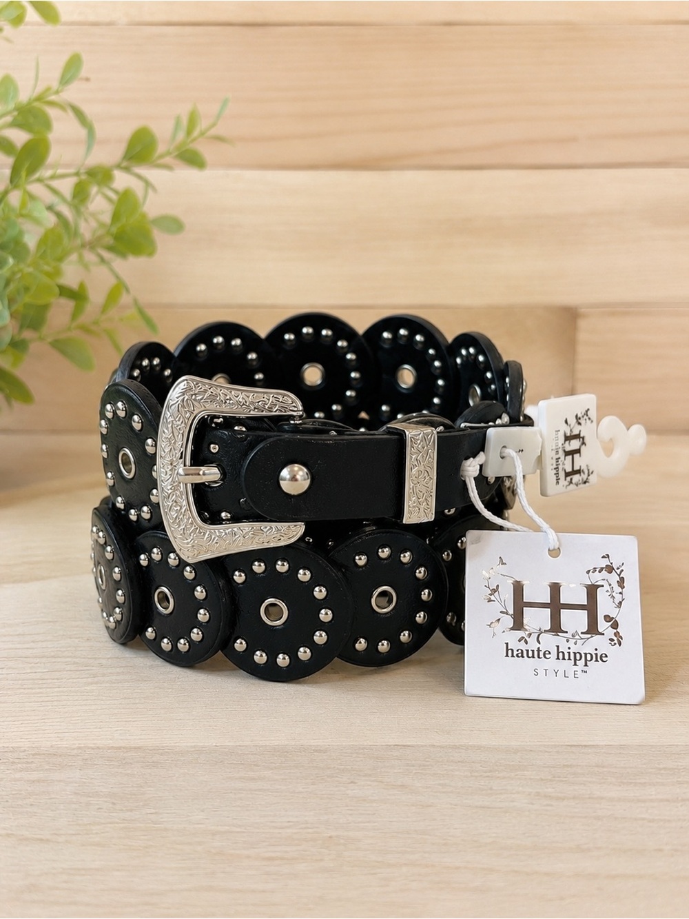 Haute Hippie Belt Western Boho Cowboy Circular Disc